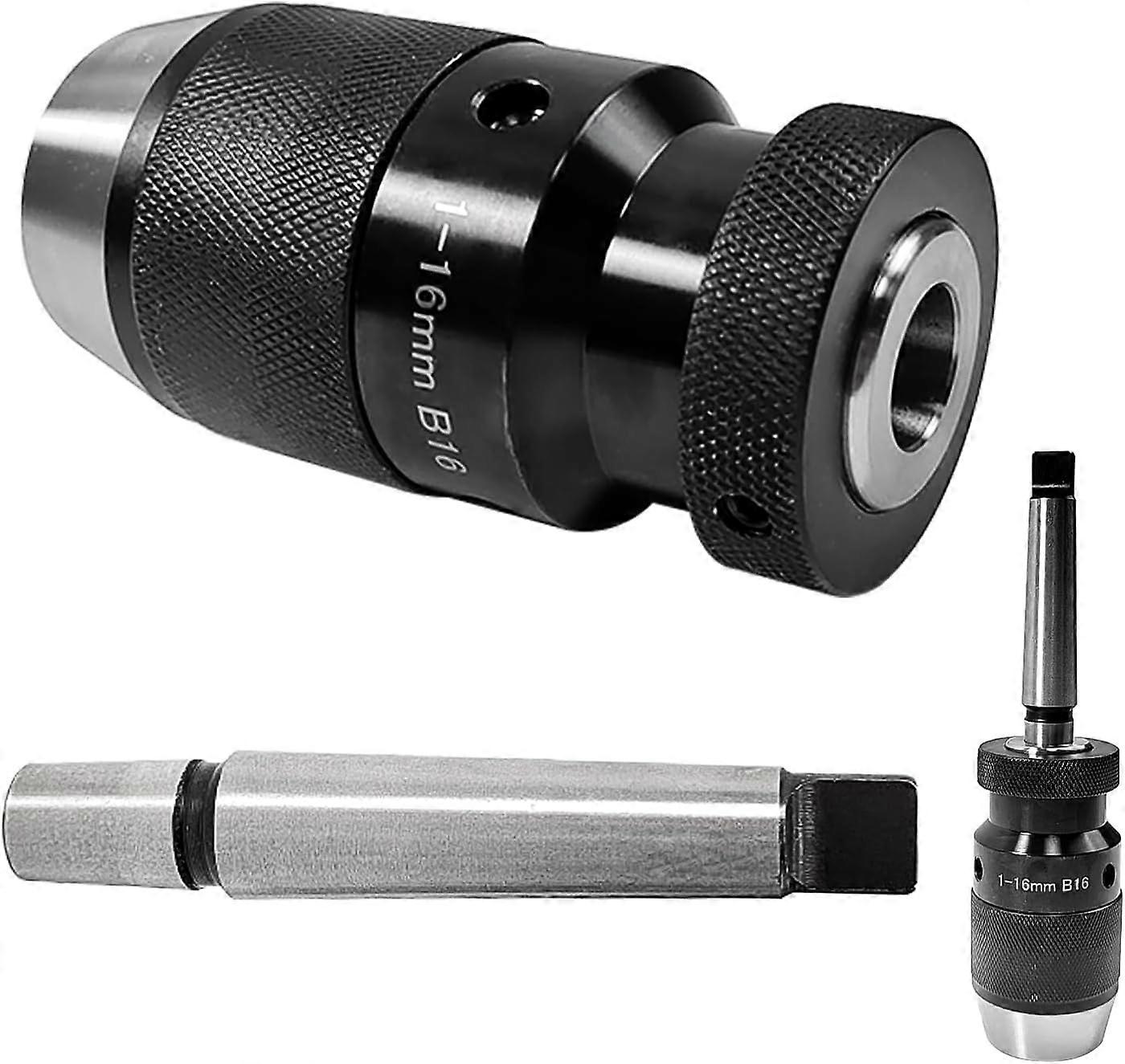 good Mk2- B16 Drill Chuck with 16mm Clamping Range, Wood Lathe Chuck, Keyless Lathe Drill Chuck, Metal Lathe Tools, Drill Press, Wood Lathe, Metal Lat