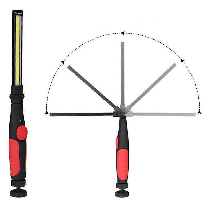 COB folding strong magnetic car inspection light, USB charging LED work light