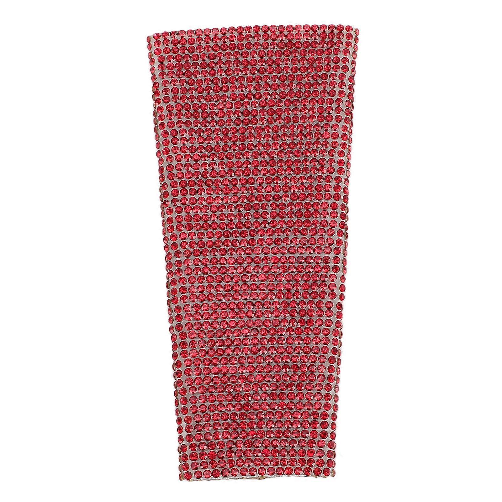 SM58 Mikrofonabdeckung, Glas, funkelnde Strasssteine, dekorativ, rot