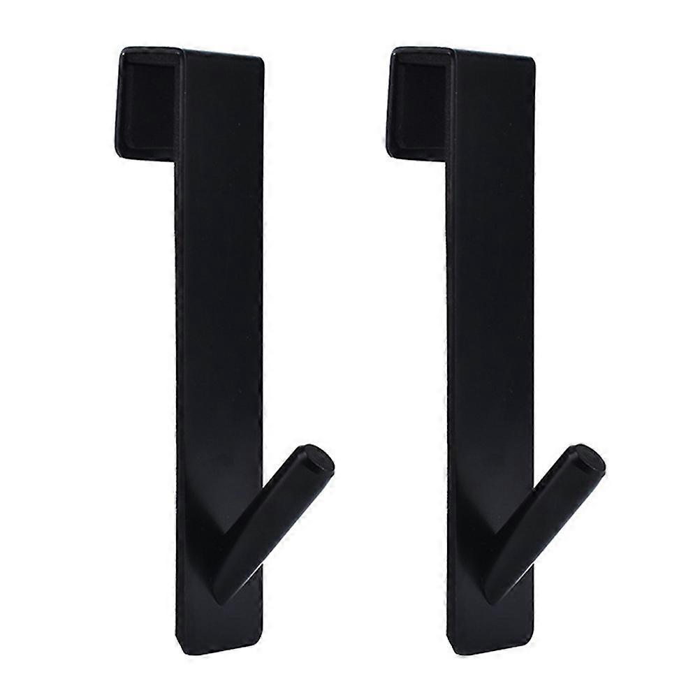 2pcs Durable Towel Hooks Cintres de porte en verre sur porte Coat Hanging Hooks