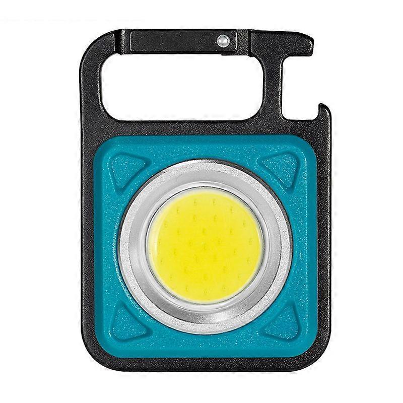 Mini LED Flashlight Work Light Portable Light Keychains USB Outdoor Corkscrew