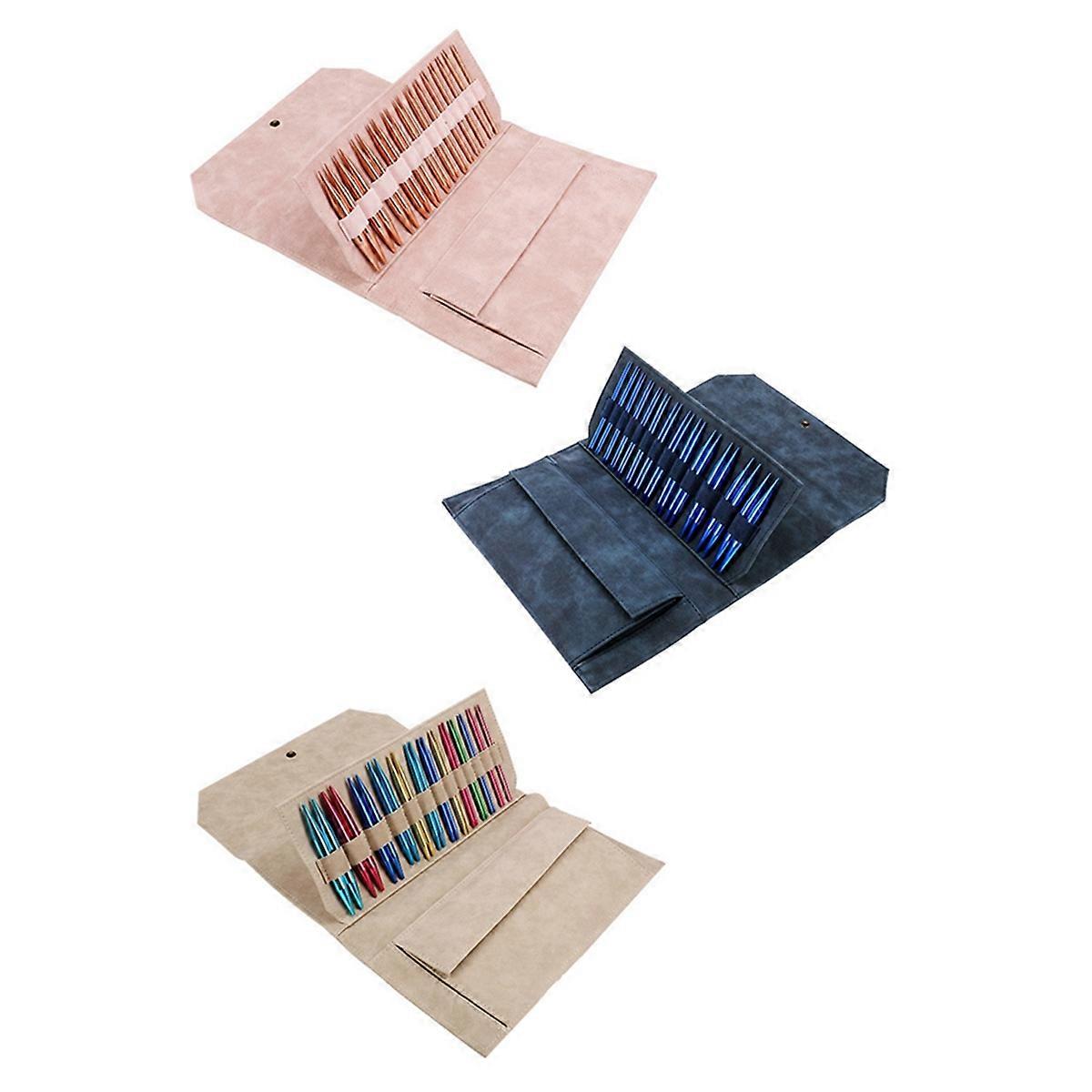 Alluminio intercambiabile cucito ferri da uncinetto ferri da maglia circolari Set filato per tessitura strumenti per maglieria tessuto Kit A