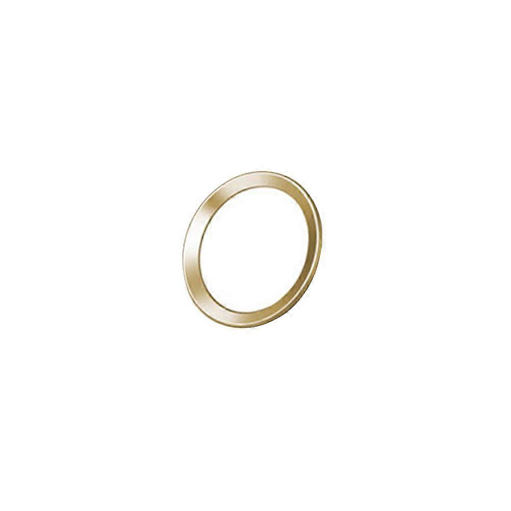 Home Button Sticker Universal Series Metal Home Key Fingerprint Recognition for iPhone - With Packaging (White Color with Golden Edge)