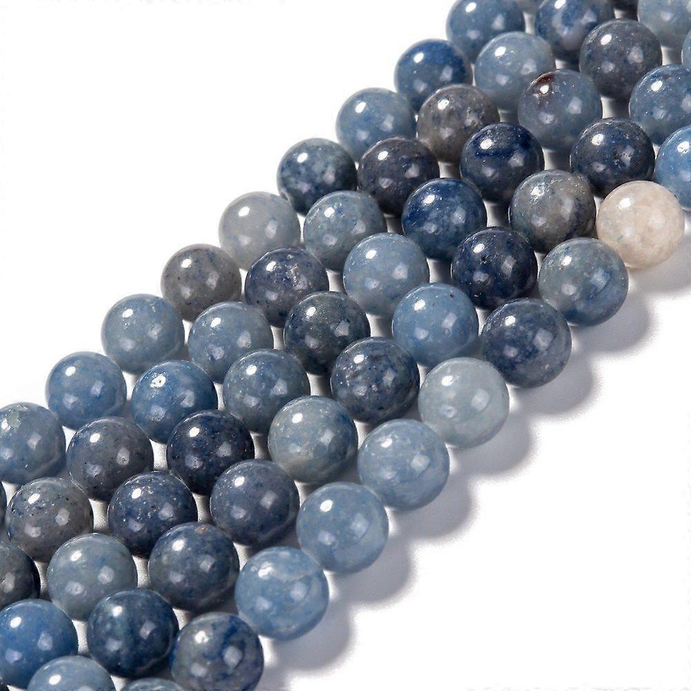 Dyed & Heated Natural Blue Aventurine Beads Strands Round 6mm Hole: 0.8mm about 59~61pcs/strand 15 inch