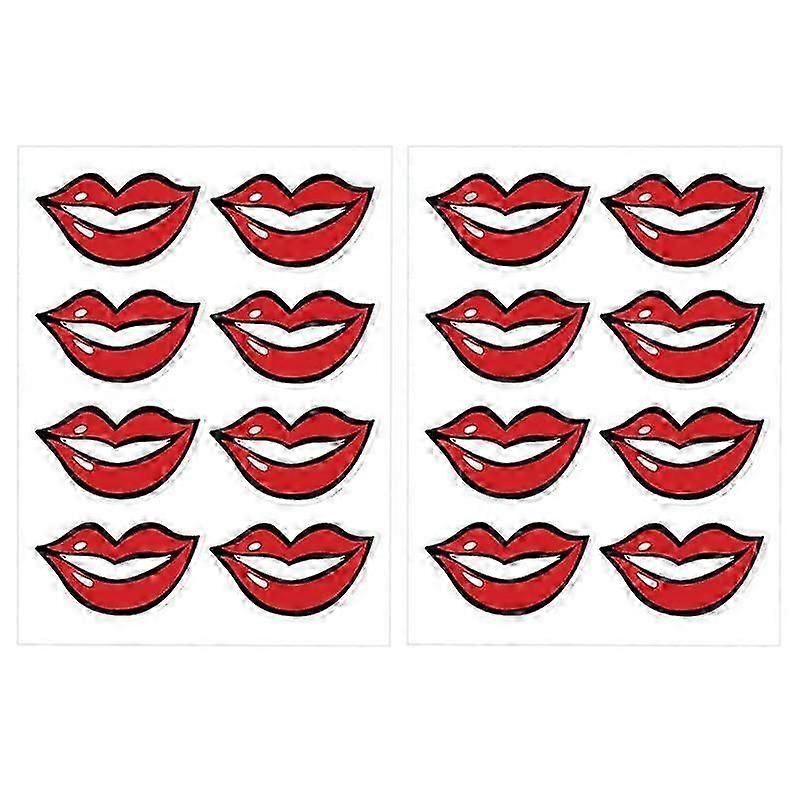 80pcs αυτοκόλλητα χείλη