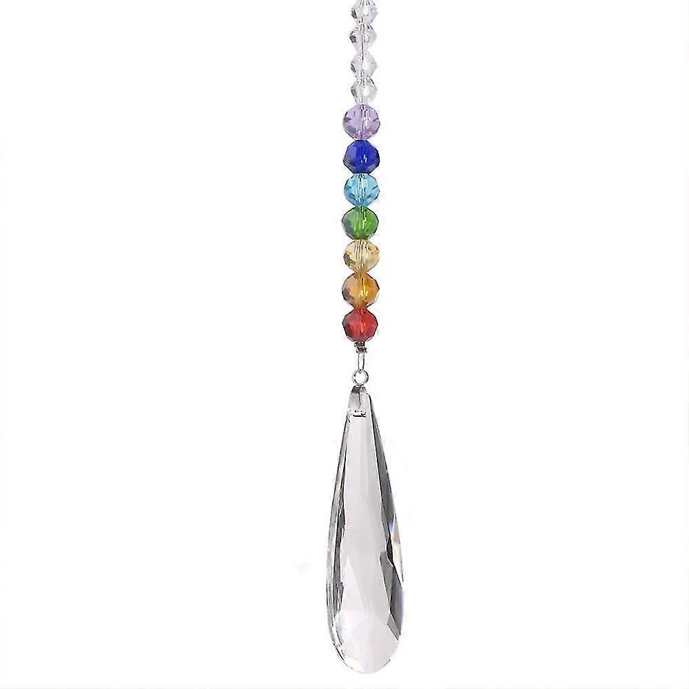 Crystal Prism Ball, Chakra Pendant Ball Feng Shui Decoration, Rain Maker Window Chandelier,4281