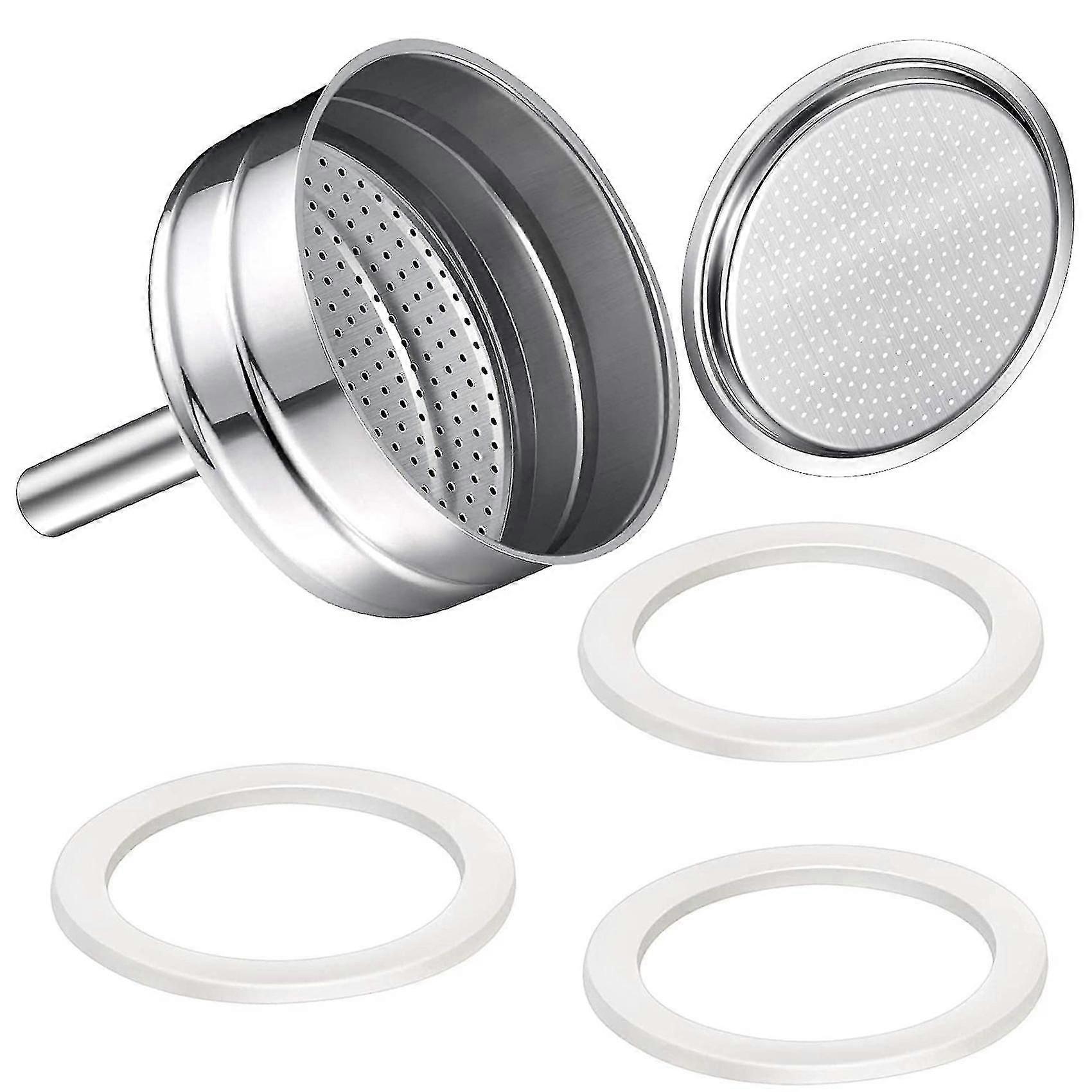 3-cup Moka Coffee Machine Replacement Funnel Kits