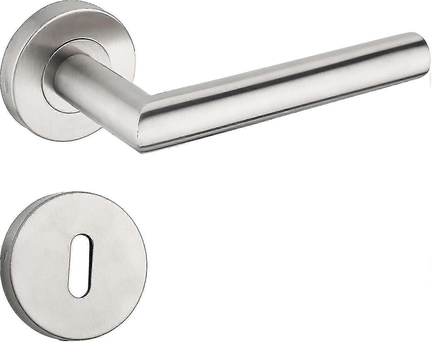 2er Set Türgriffe Türklinken Edelstahl Türgriff Türdrücker Innentürgriff mit Rosette
