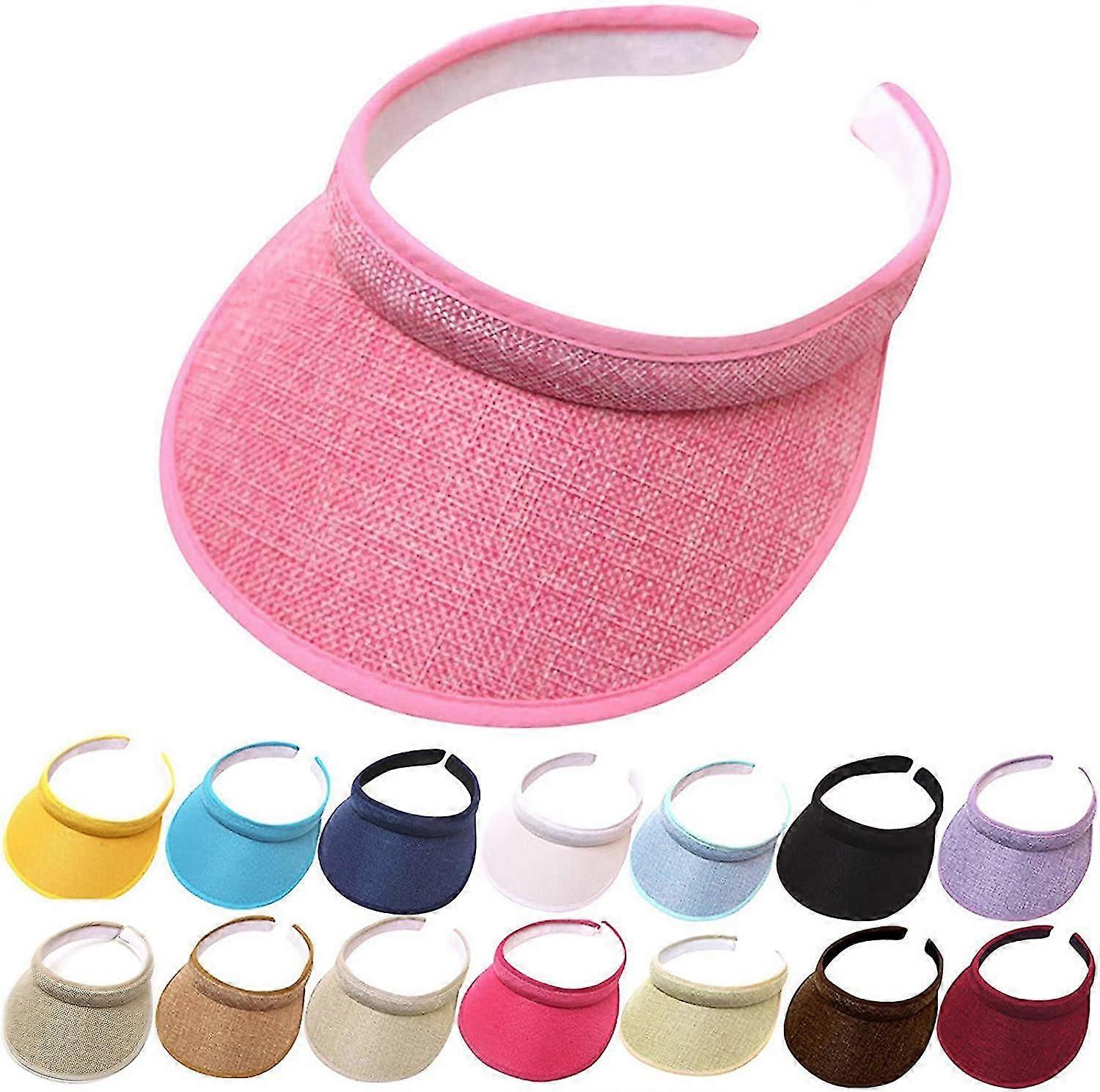 Summer Wide Brim Sun Hats Womens Visors Hats Sun Uv Protection Spf 50+ Outdoor Traveling Beach Fishing Caps