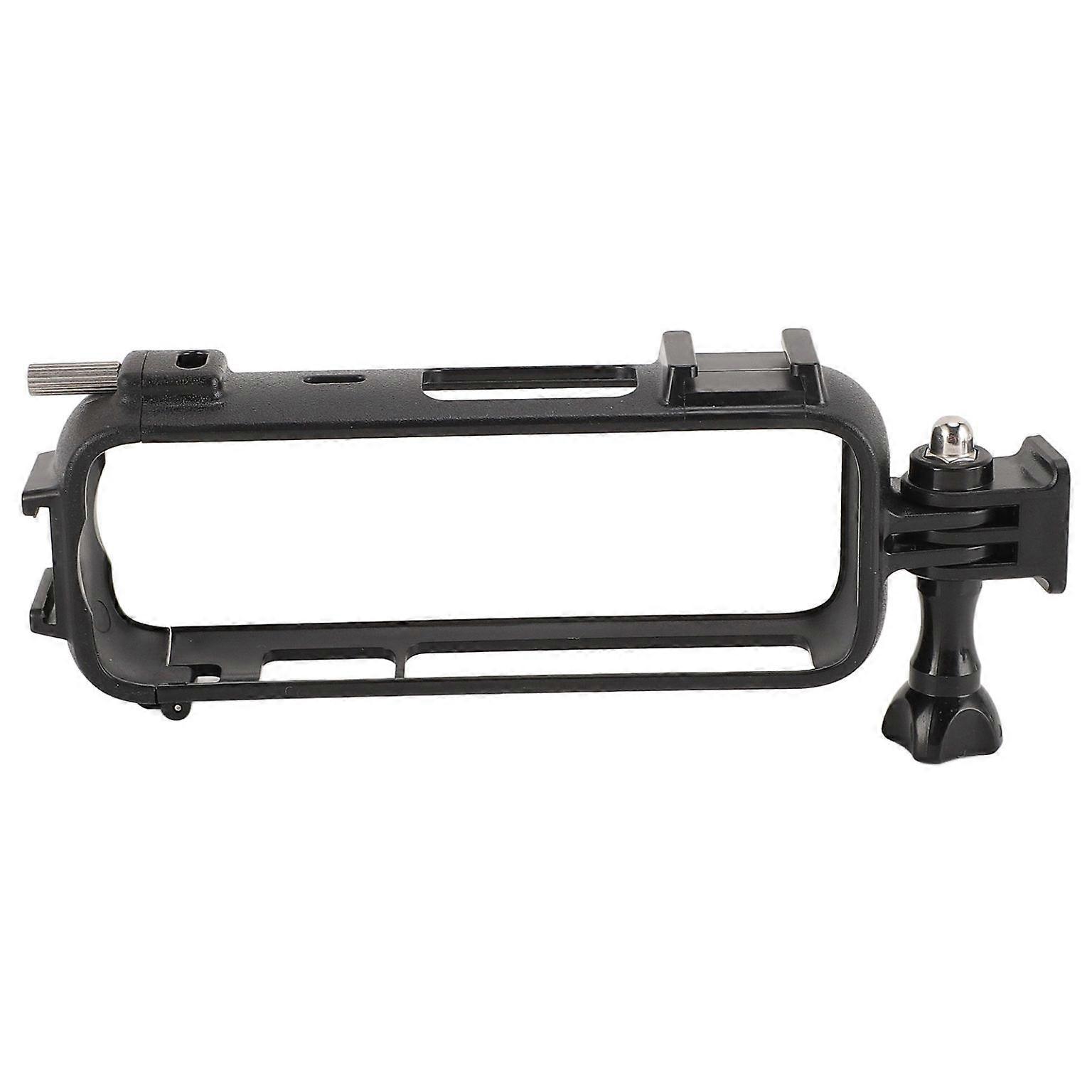 Lightweight Action Camera Cage with Cold Shoe | Anti-Fall Utility Frame for Enhanced Stability