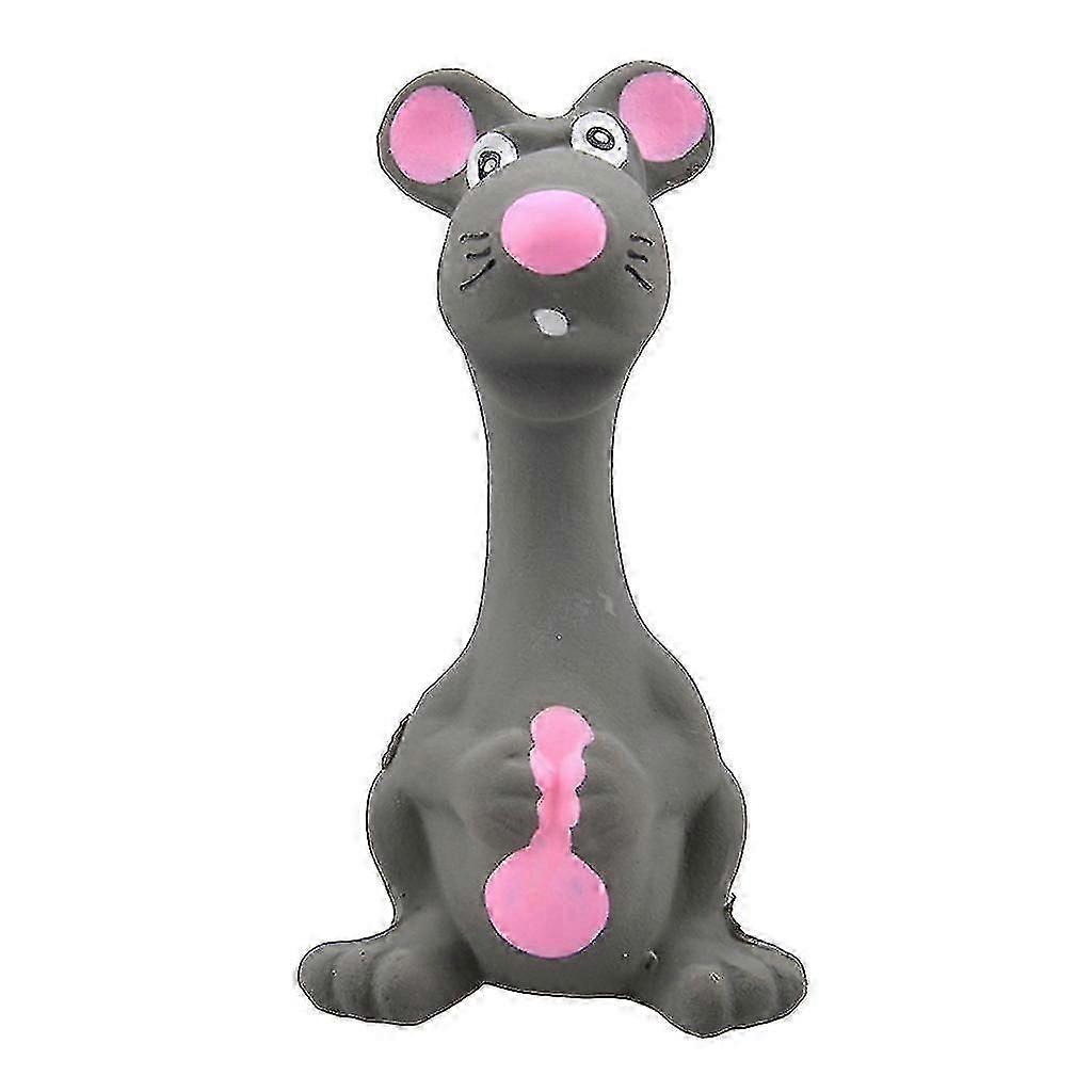 Latex Rubber Mouse Teething Chewing Interactive Fetch Play Squeak Puppy Toys