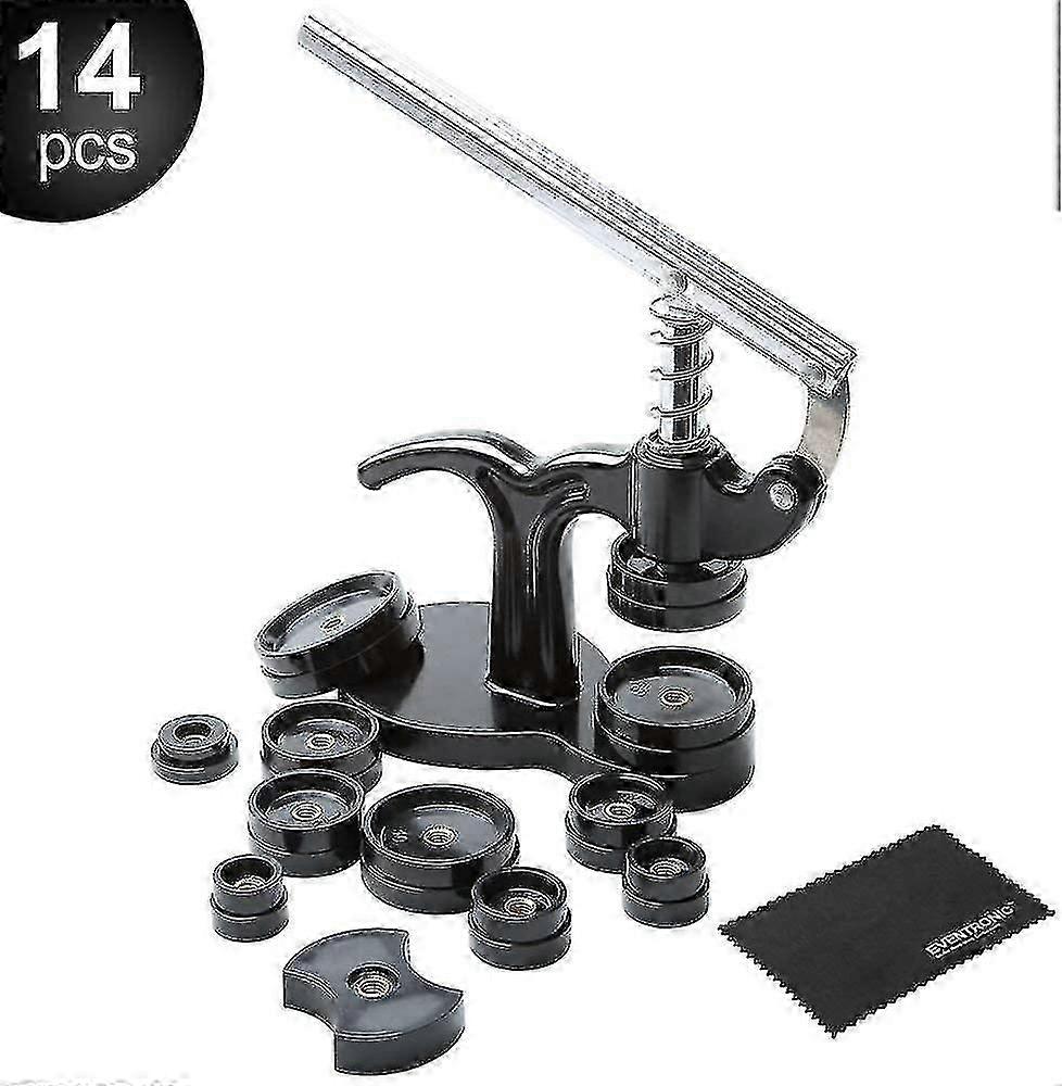 Watch Case Press, Watch Tool For Closing The Watch Back Table 12 Sizes Of Molds