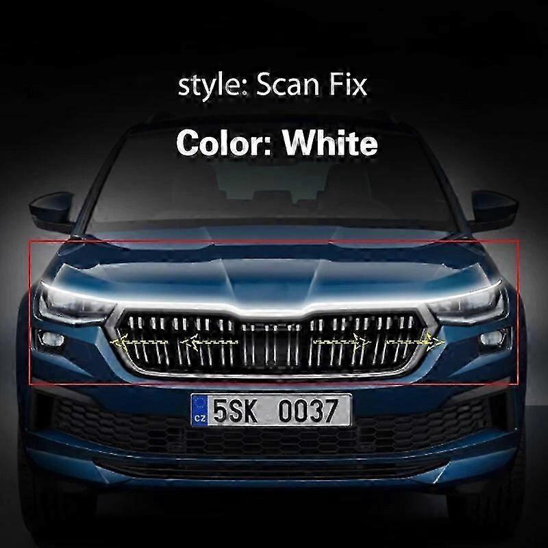 Car LED Strip DRL Lights Kit For Skoda Kodiaq 2016-2023 Headlight Daytime Running lights 12V With Start Scan Decorative LampMotor Vehicle Lighting
