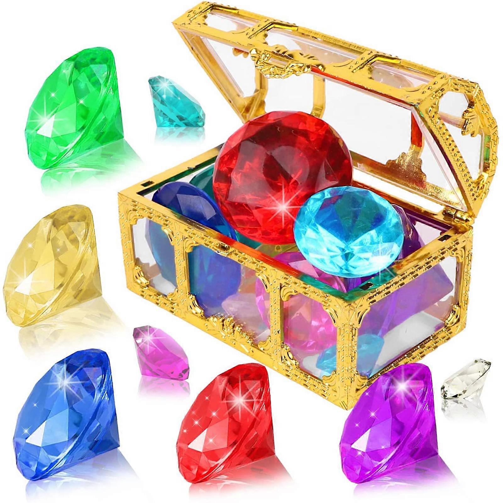 Pool Diving Treasure Hunt Set with Treasure Chests 26pcs