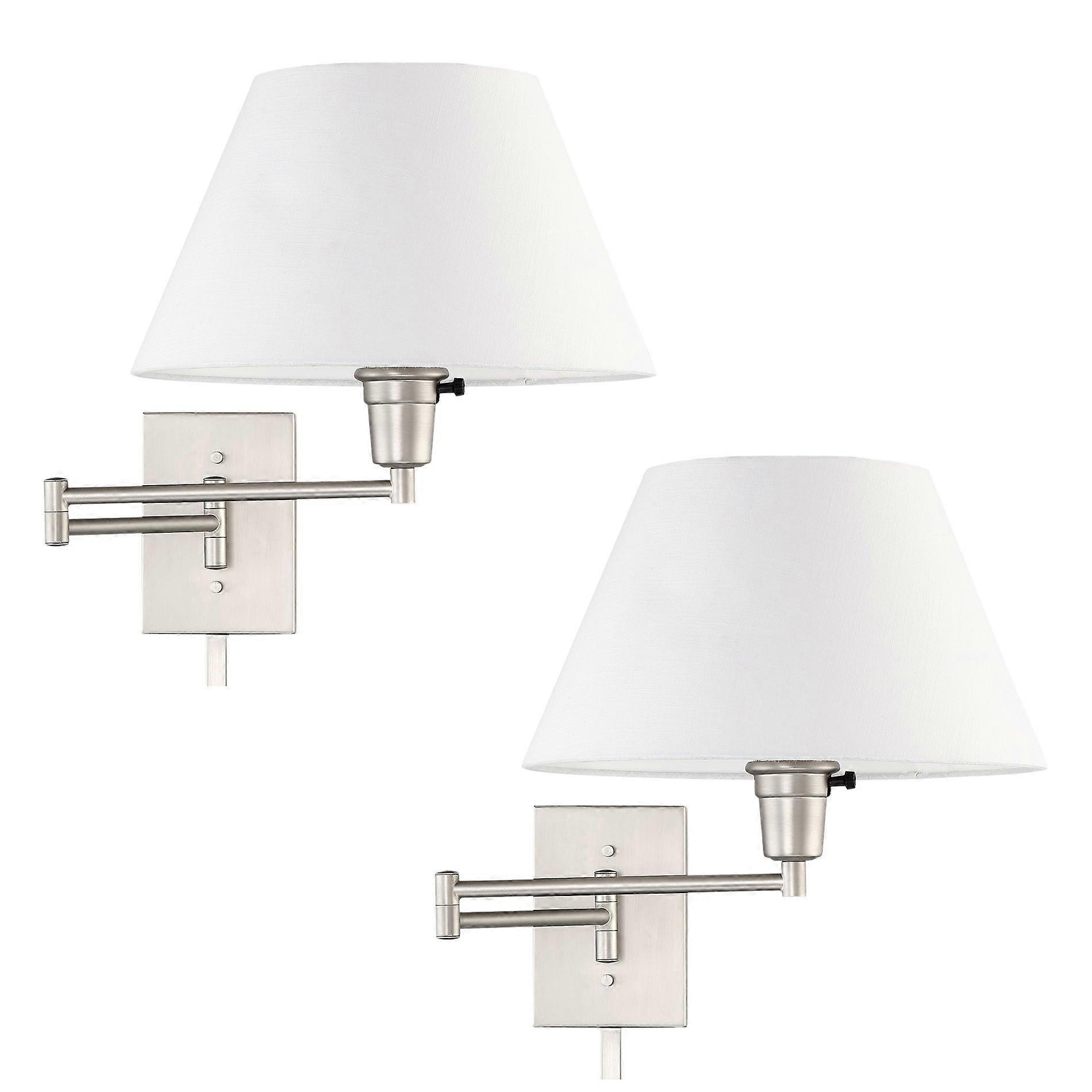 2 Pack Wall Lamp with Finish for Plug in or Wall Mount 15 Inch