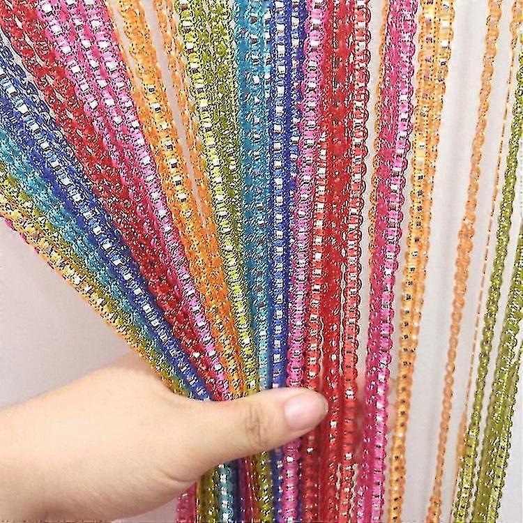 String Door Curtain Fly Insect Bug Screen String for Doorways Divider Or Window Curtain Panel (1pcs, Colore)