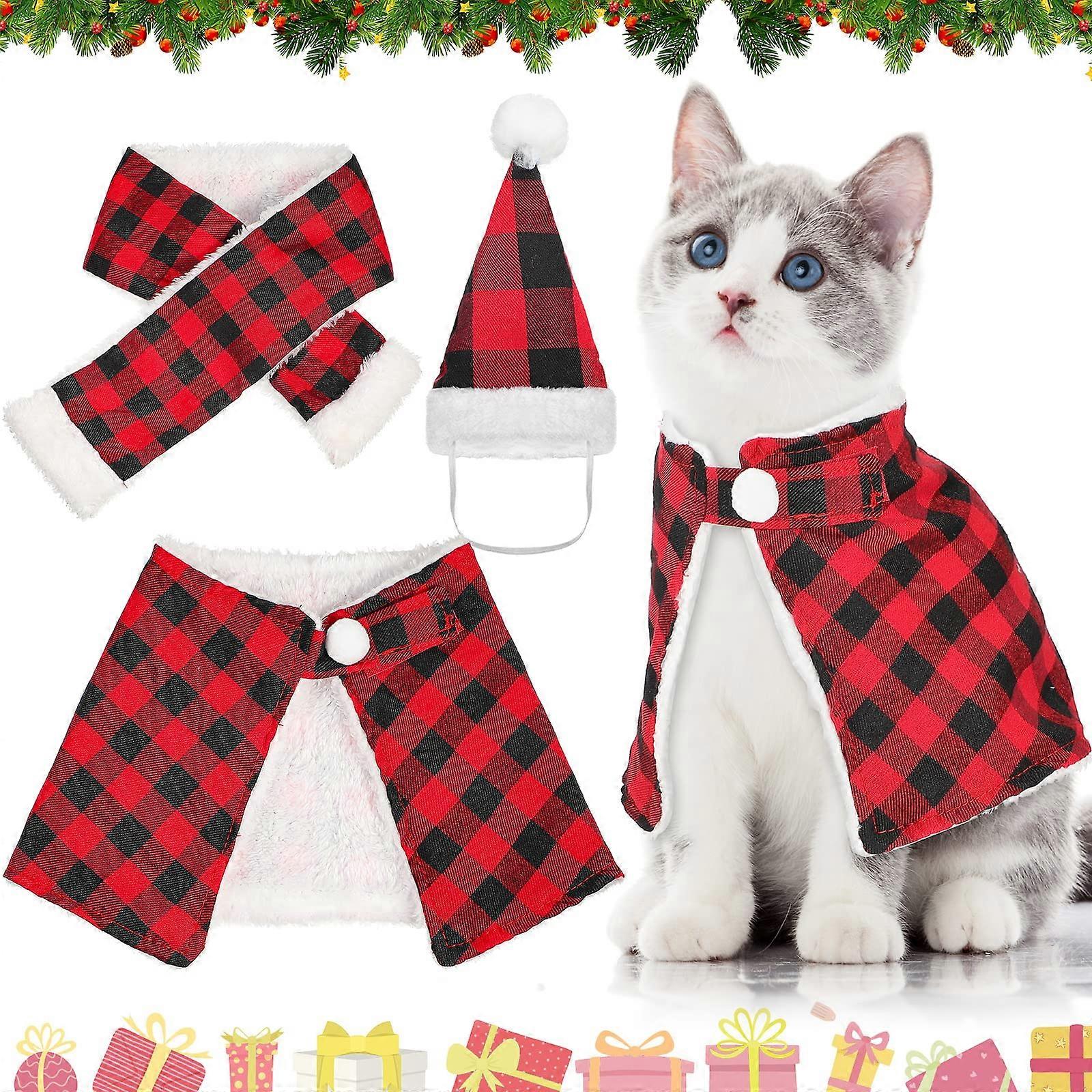 Piece Christmas Plaid Cat Course Cat Cat Cat Cat Cat Cat Cat Correct Dog Hightfare Dog Cloak