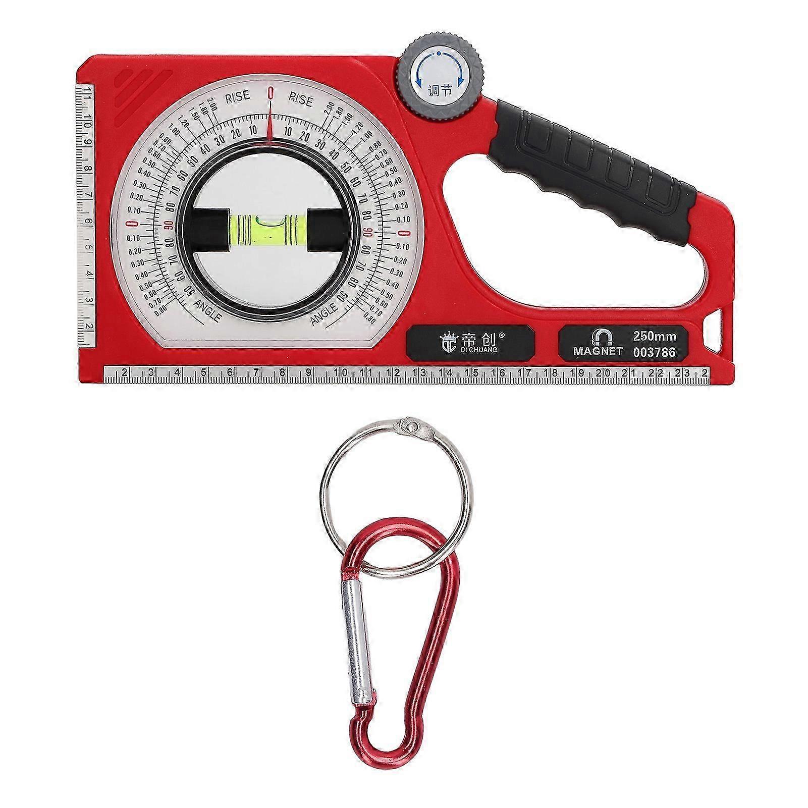 Inclinometer Angle Finder Meter Gge Magnetic Protractor ABS with Bubble Level Tool