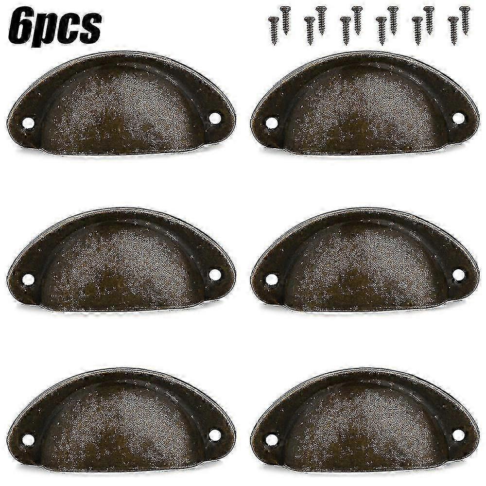 12pcs Cup Handles Shell Pull Kitchen Cupboard Cabinet Door Furniture Drawer Knobs