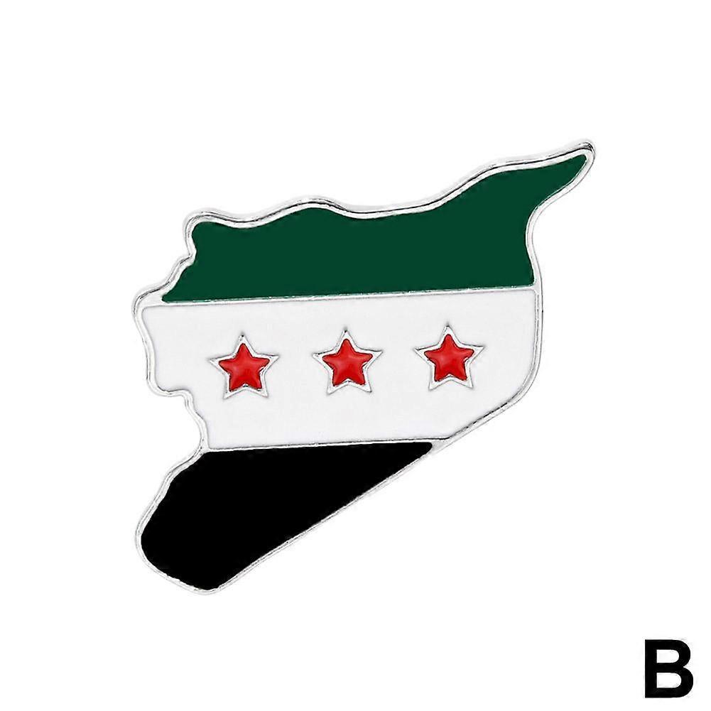 Syyrian itsenäisyyslippu - rintaneula