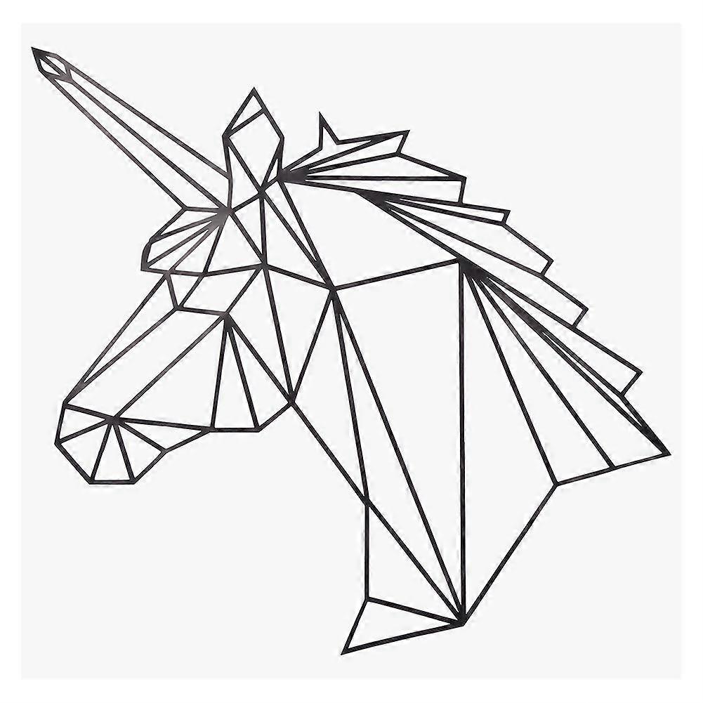 Removable geometric animal head pattern vinyl wall sticker decal room home decor