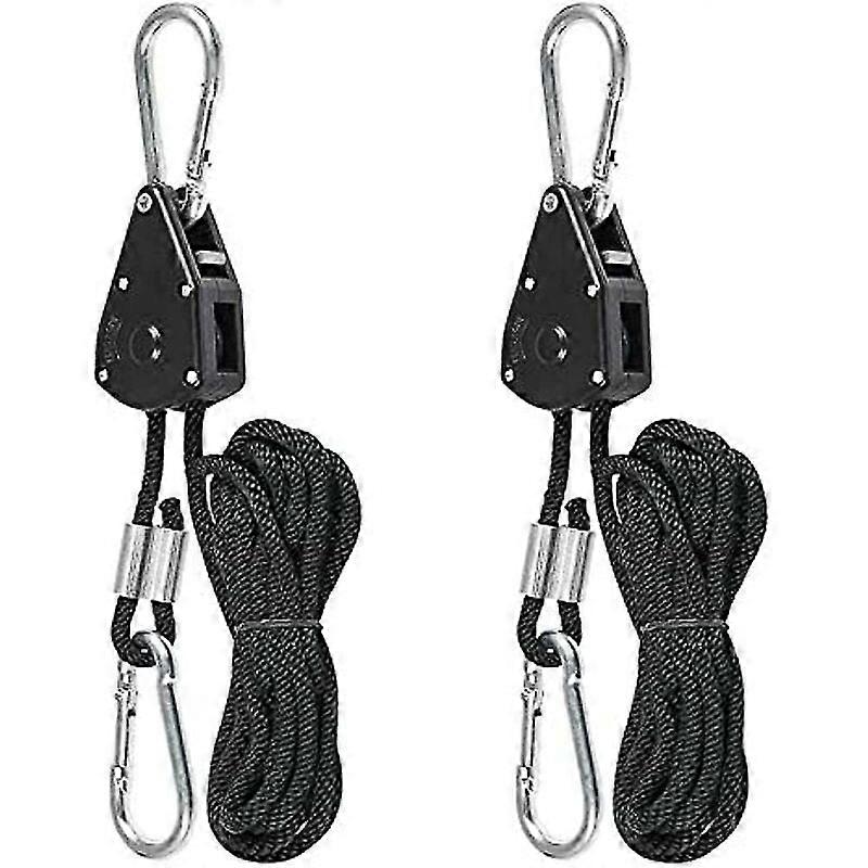 Loose-Proof Adjustable Ratchet Straps Rust-Resistant Braided Polypropylene