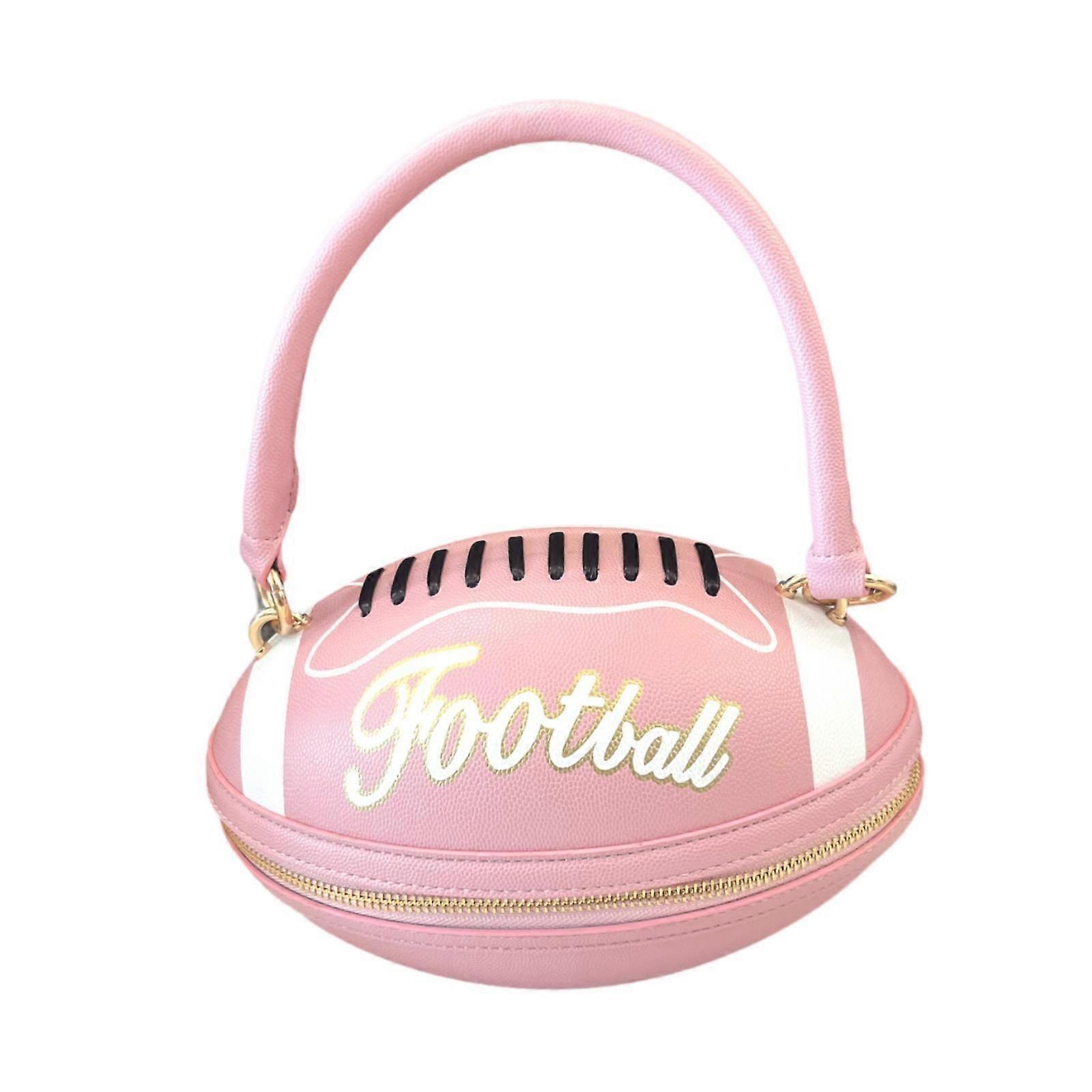 Women Football Shaped Shoulder Bag Trendy Handbag for Work