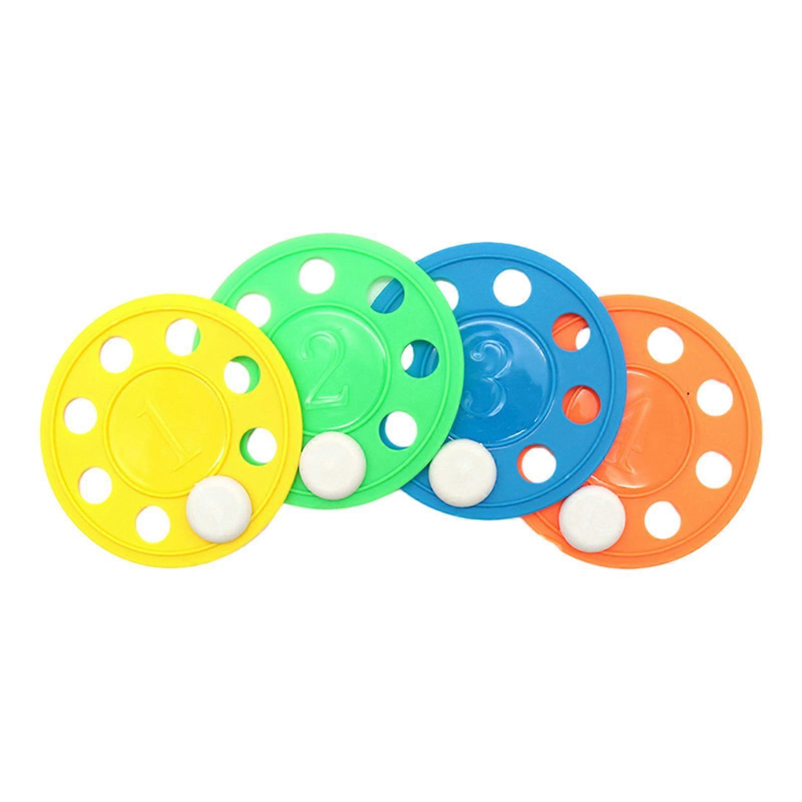 4x disques de plongée jouets de piscine coulant coloré outils de natation plongée en piscine