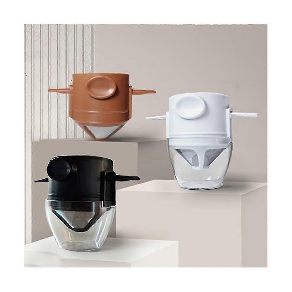 Coffee Dripper Reusable Foldable Drip Coffee Filter with Holder Portable Coffee Maker for Office HoNEW