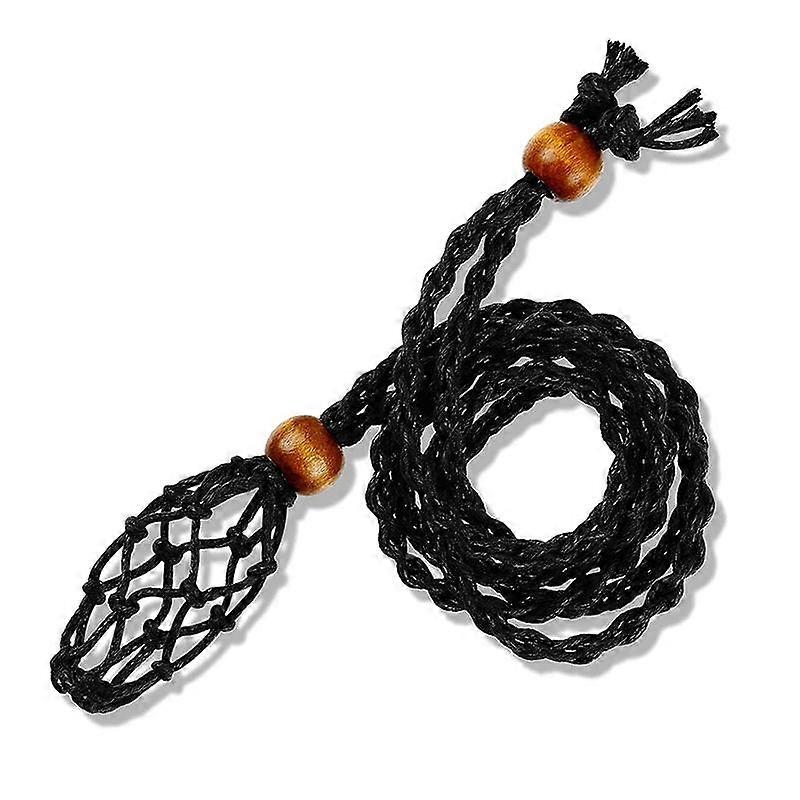 1PC Empty Meditation Stone Holder Adjustable Empty Stone Holder Crystal Necklace Holder Cord DIY Necklace Cord