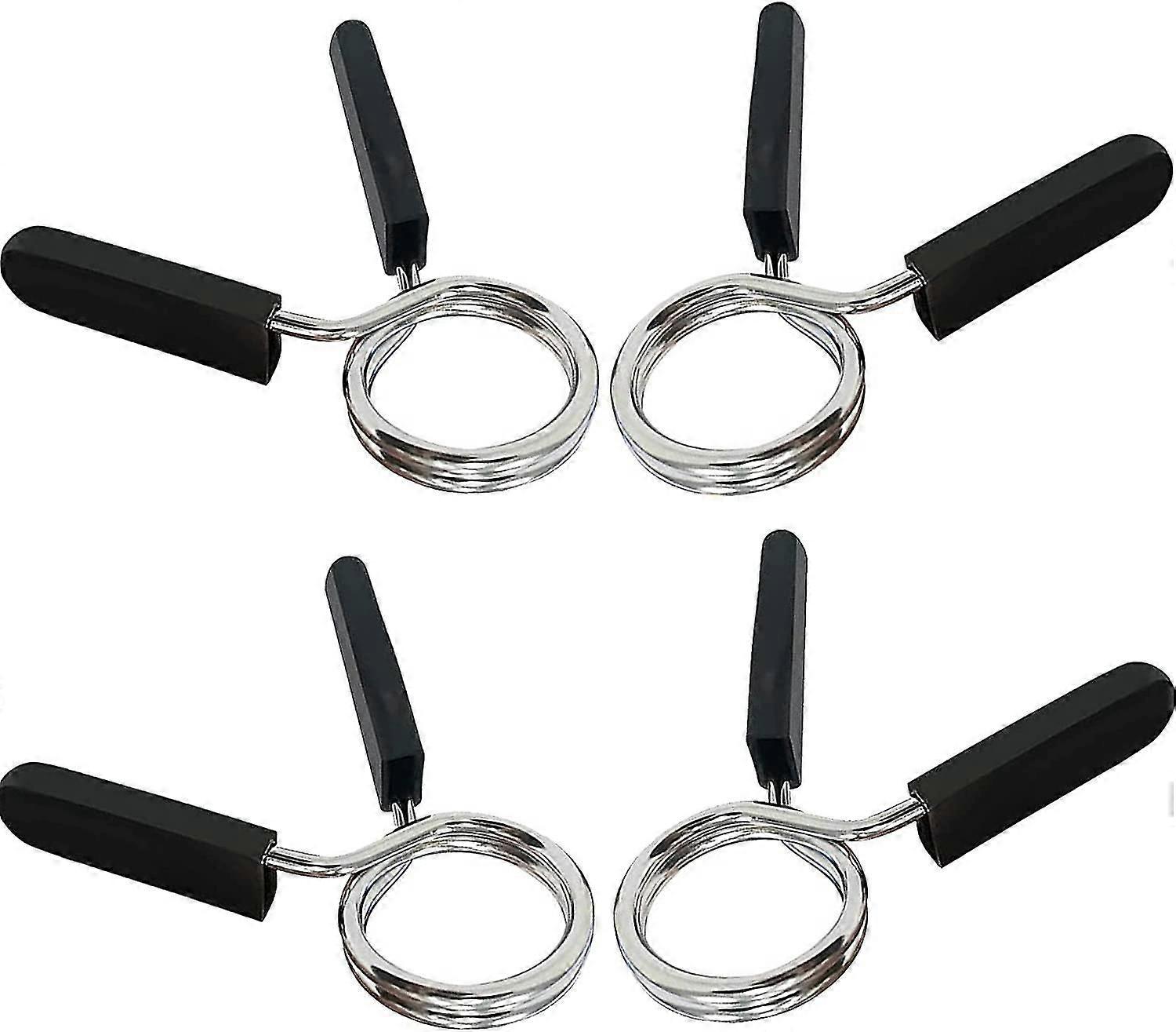 THETAG Dumbbell Clamp, 4 Pcs 28mm Spring Clips for Dumbbells, Spring Clip Collars, Bodybuilding Spring Clip for Gym
