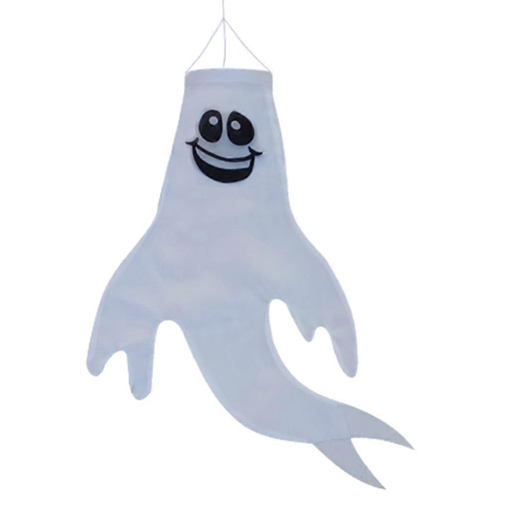 Halloween Windsock Ghost Face Windsock Ghost Windsock Flag 46cm-A