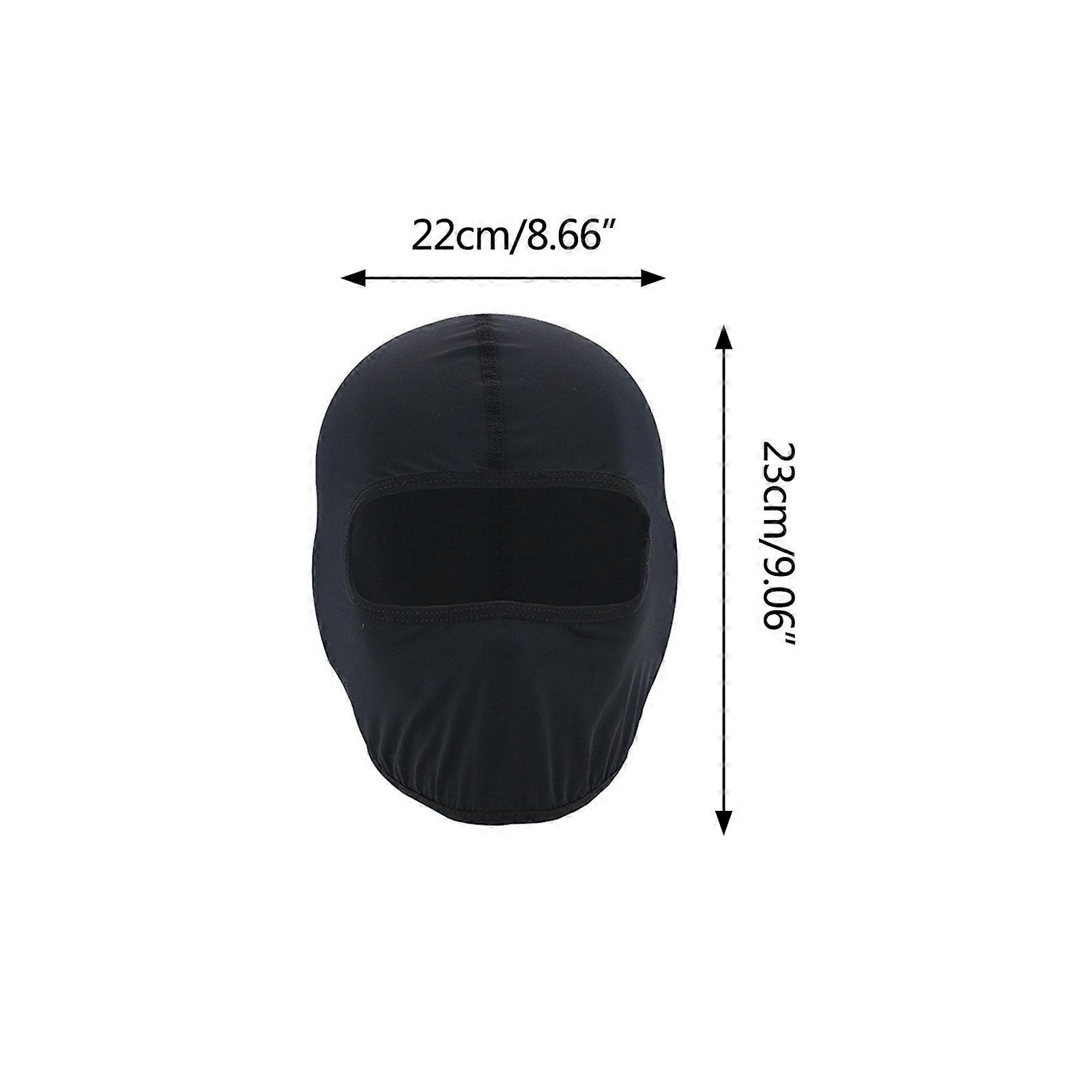 Balaclava Face Mask Face Protections Moisture Wicking Lined Breathable Adjustable Windproof UV Protections Hood Jacquard M