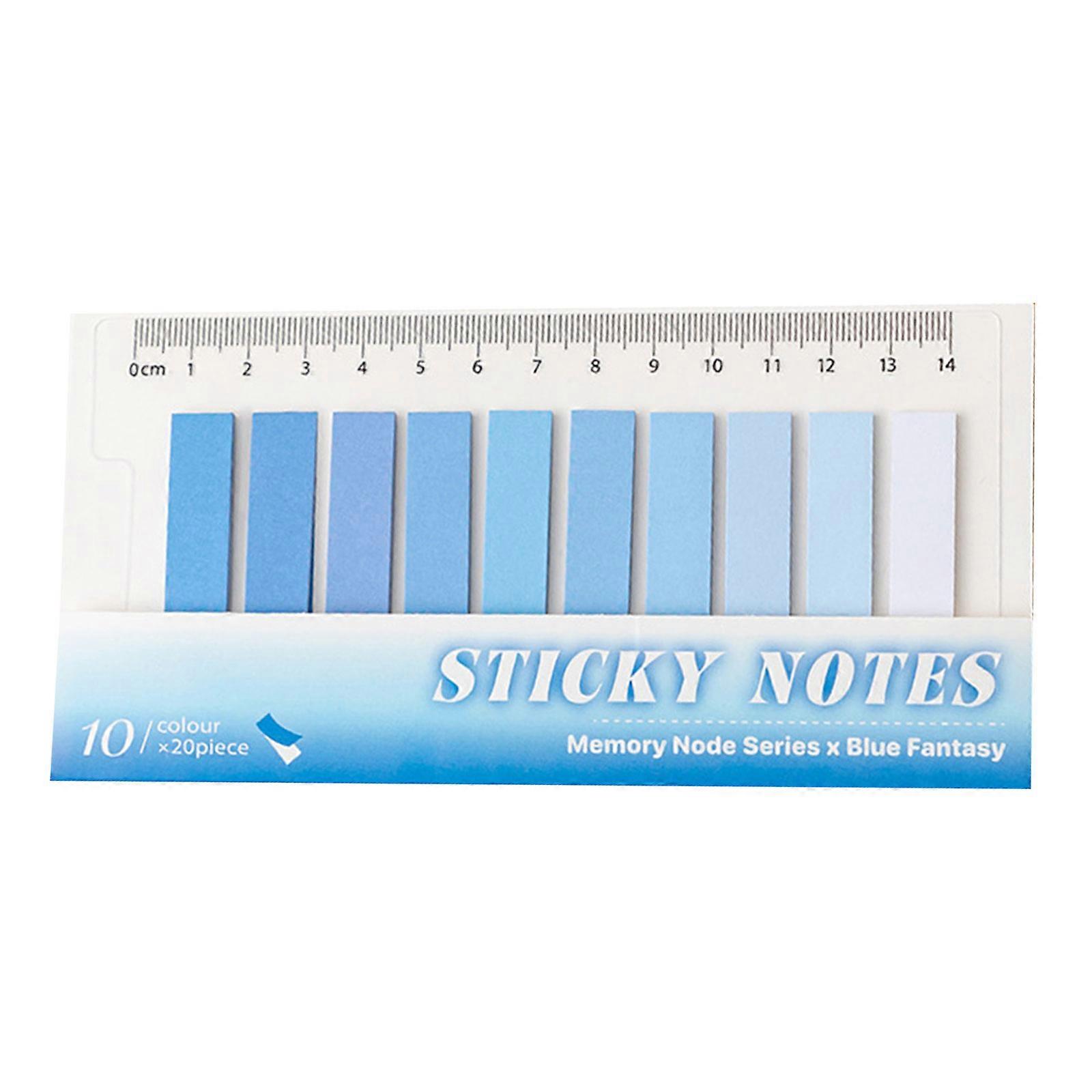 200Pcs Colorful Index Label Self Adhesive Notes Page Marker Bookmarks Writable File Label for Marking Highlighting