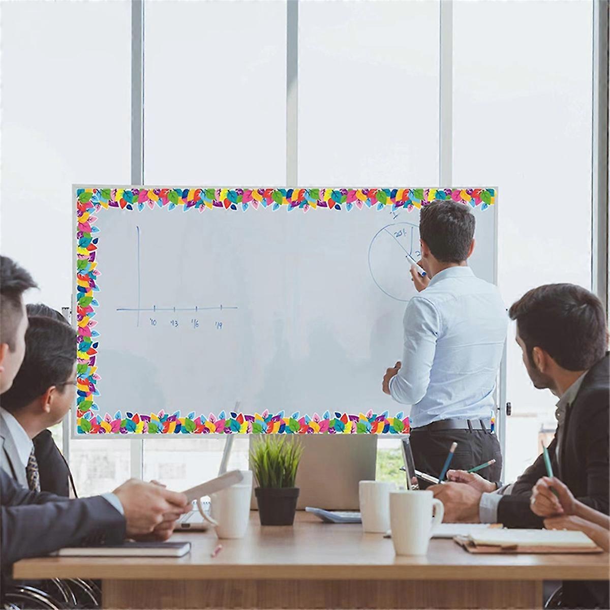 65,6 pieds feuilles colorées tableau d’affichage bordure imperméable à l’eau