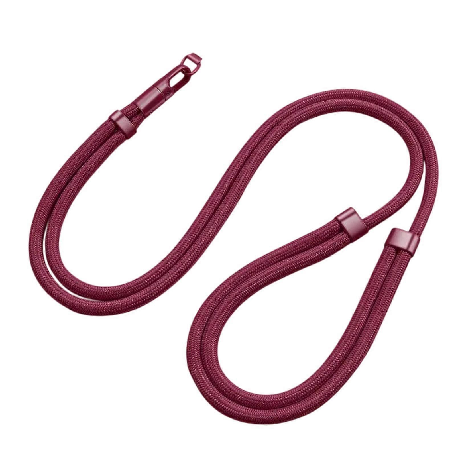 Versatile Phone Lanyard Adjustable Length Phone Strap Secure Phone Holder Flexible Phone Strap for Comfortable Daily Use Claret