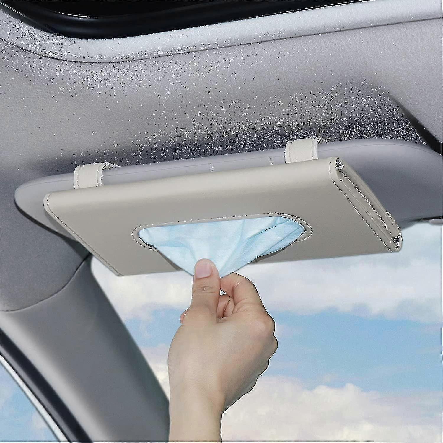 حامل مناديل السيارة - حامل قناع قناع ، حامل منديل واقي للشمس للراحة ، ملحق السيارة ، سهولة الوصول