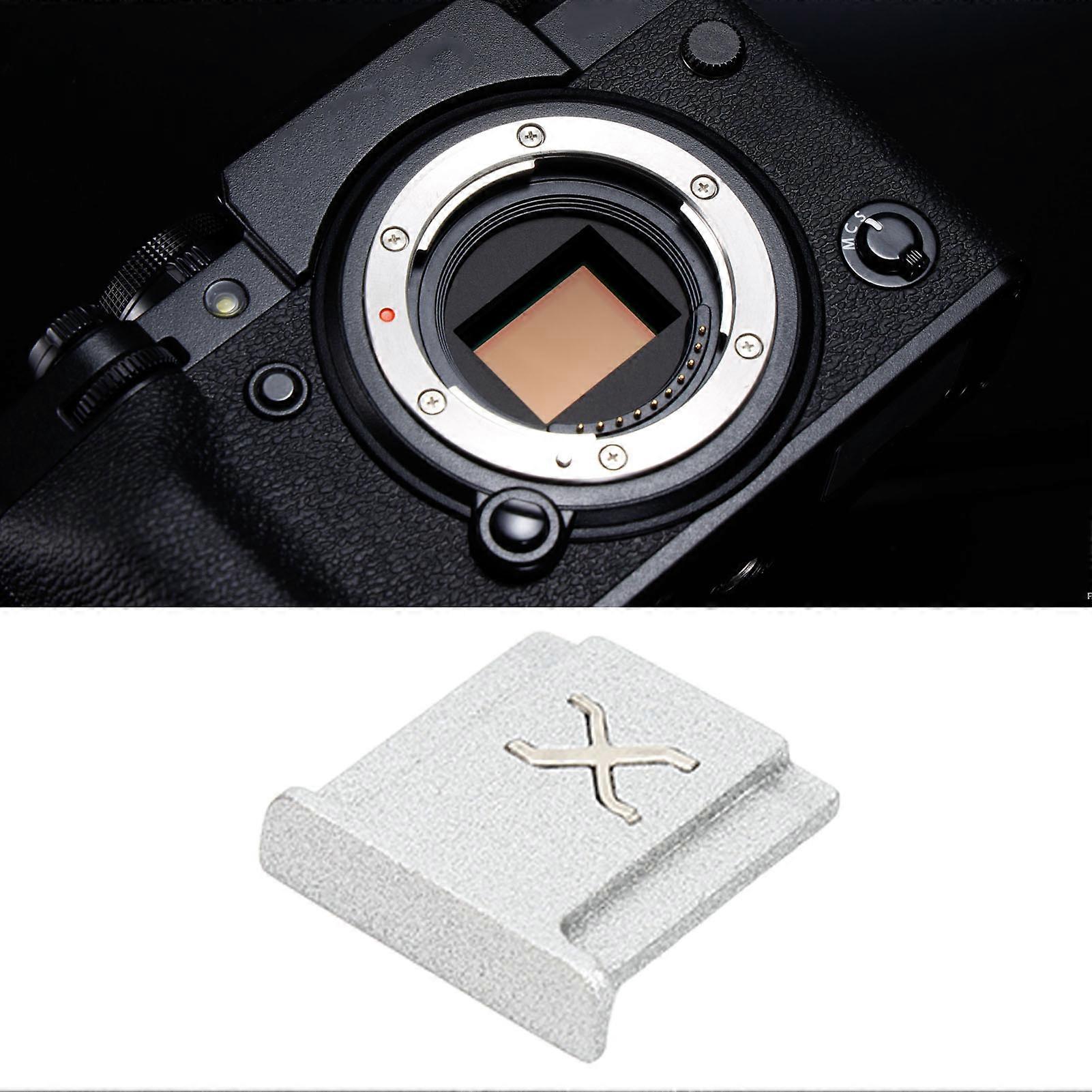 カメラホットシューカバーアルミ合金シルバーカメラホットシューキャップ富士フイルムXシリーズカメラ用