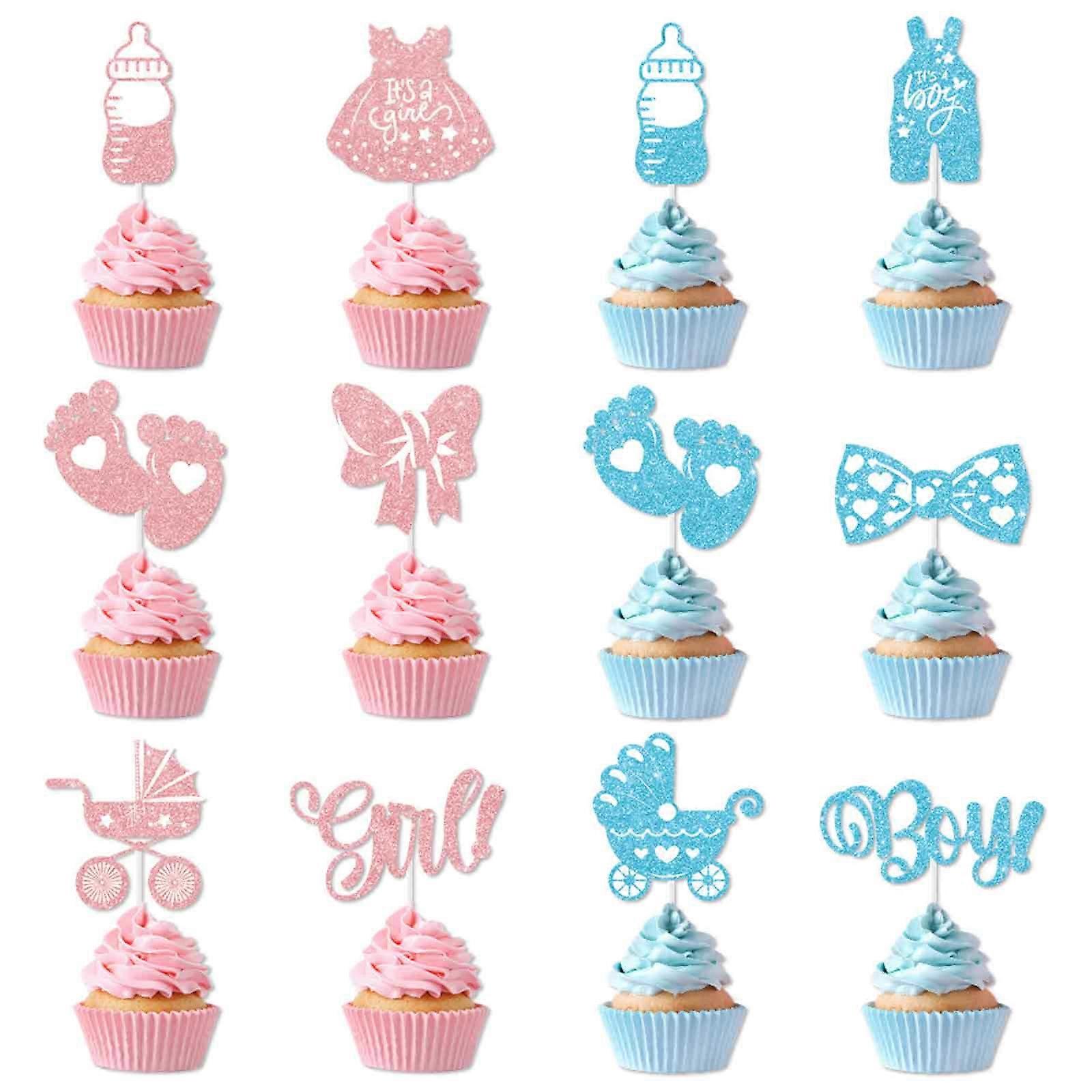 24 gender reveal cake inserts