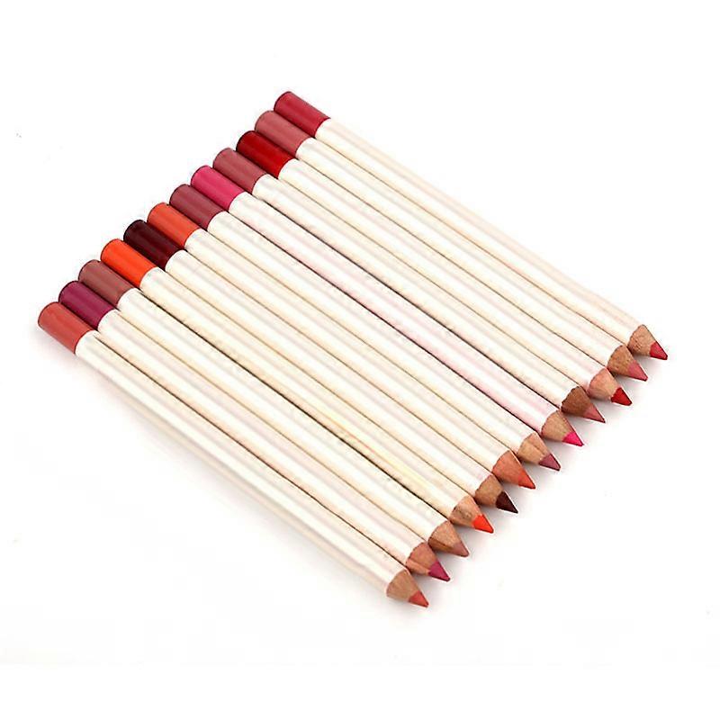 Lip Liner Pencil 12 Color Mixed Lip Liner Lipstick Pen Waterproof Lip Liner Pen