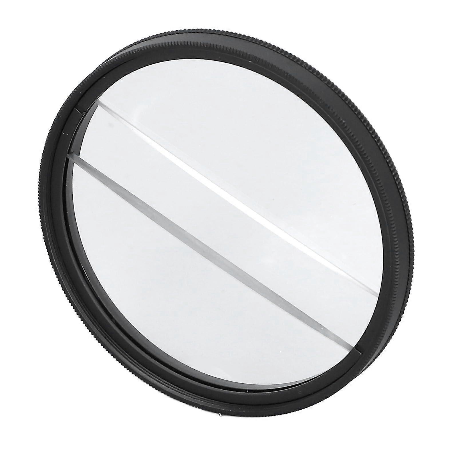 62mm Double Split Diopter Filter for Special Effects, Aluminum Frame, Compatible with DSLR and Mirrorless Cameras