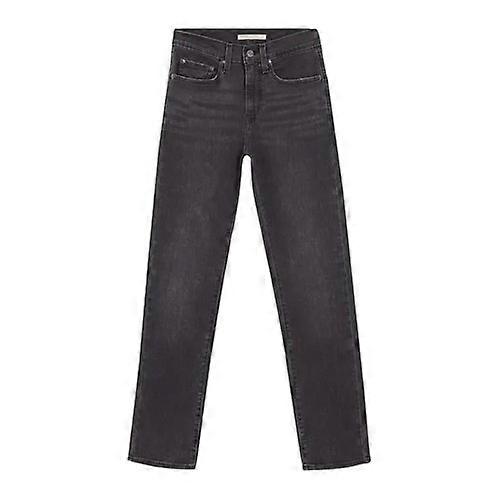 Levis Womens/Ladies 724 Out Of Mind Leather Patch Straight Leg High Rise Jeans