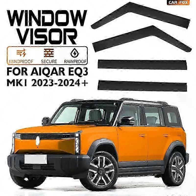 Applies To Door Visor For Aiqar Eq3 Mk1 2023+ Car Window Visor Vent Wind Deflectors Visors Rain Guard Shades Visor