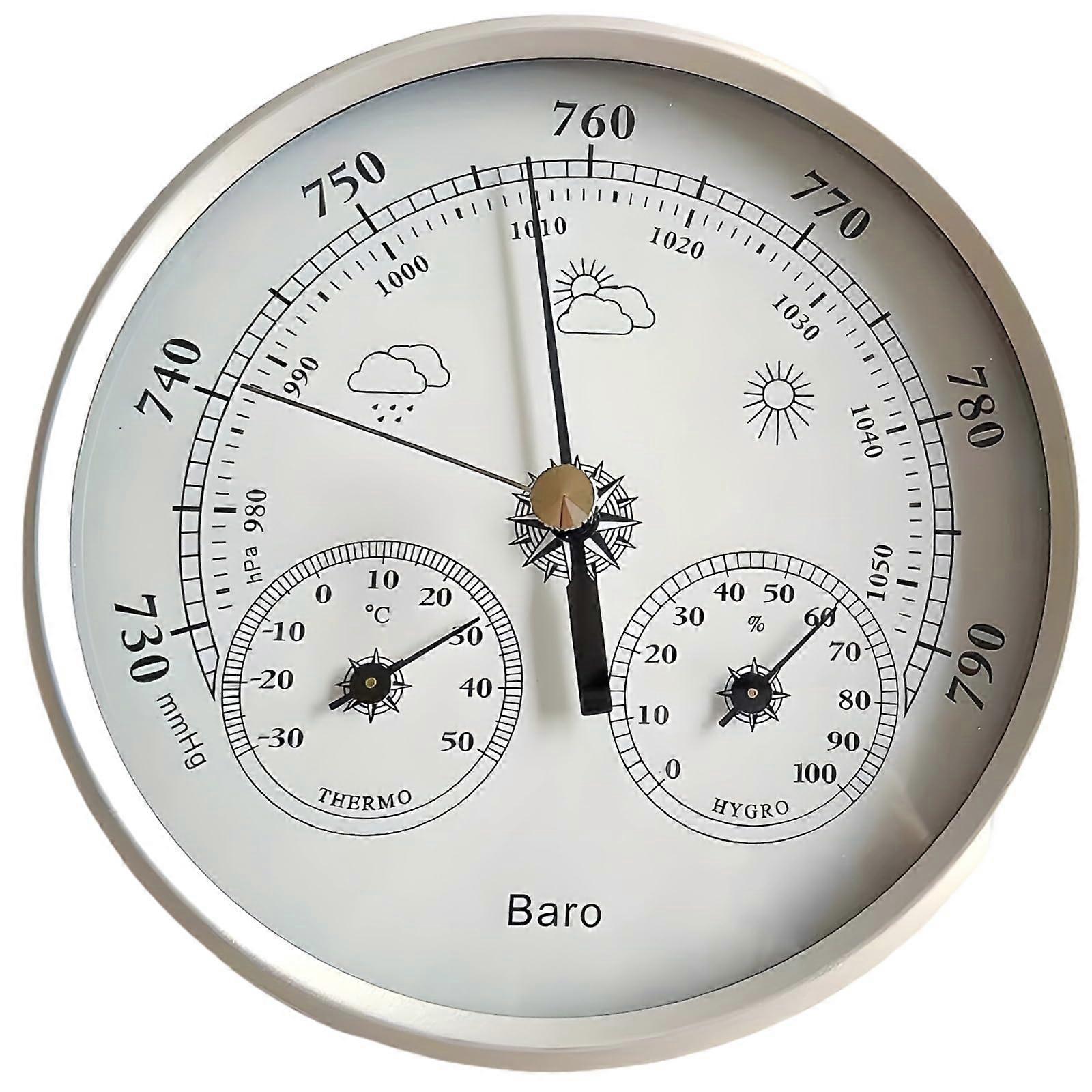 3 in 1 weather station barometer thermometer hygrometer 5 inch dial