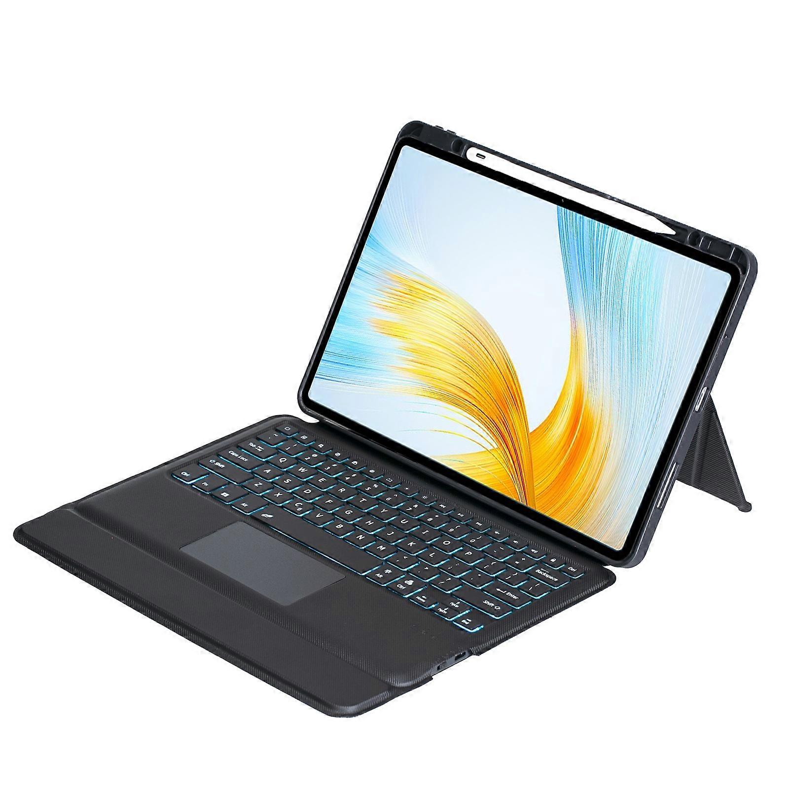 Detachable Backlit Bluetooth Keyboard Leather Case with Touchpad