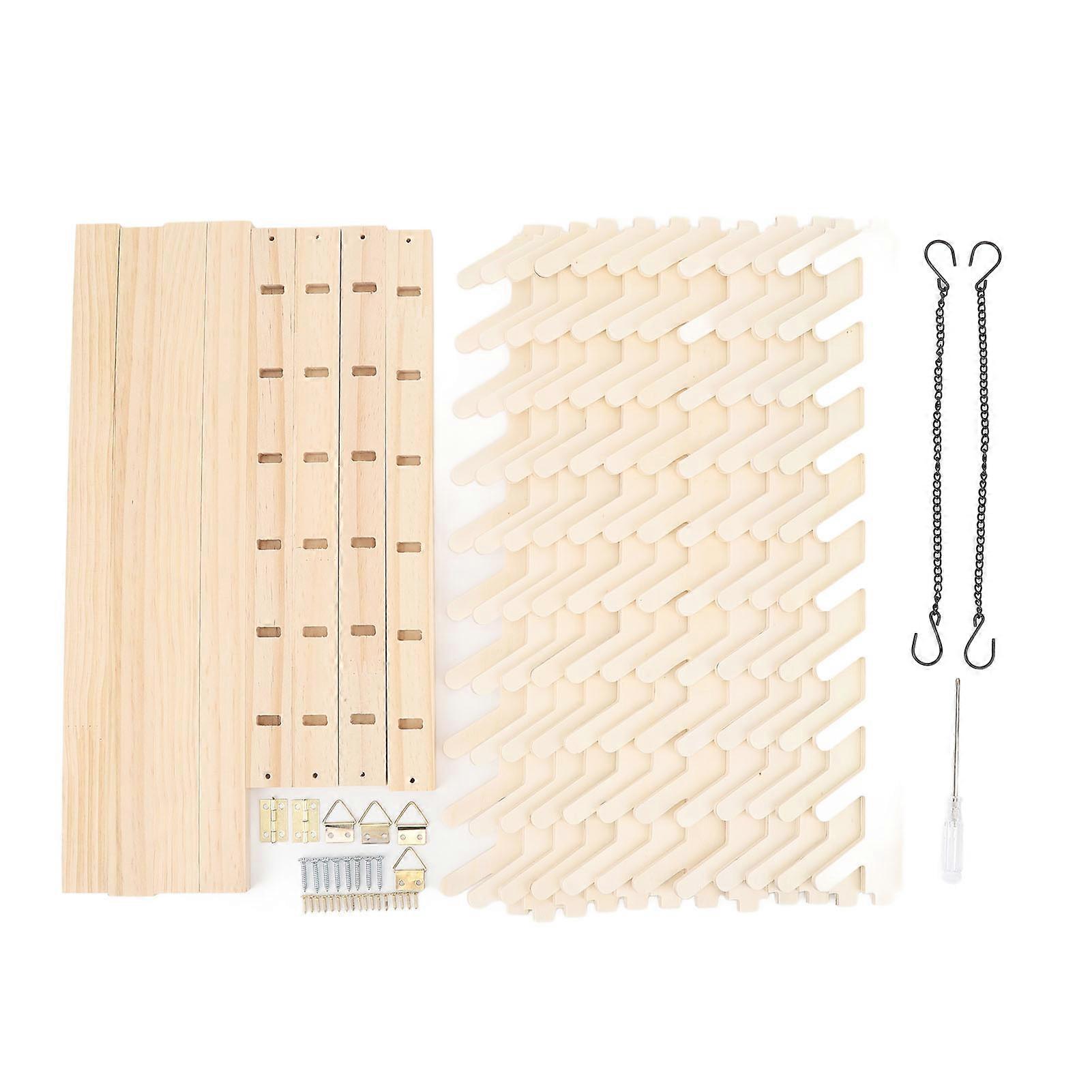 Hair Braiding Rack Multi Functional Wooden Thread Rack Hair Extension Stand for Home Salon