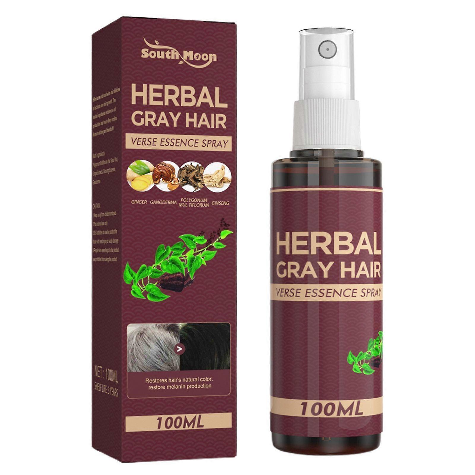 Bitkisel Gri Saç Spreyi, Polygonum Saç Bakım Spreyi, Saçları Güçlendirmek, Doğal Bitkisel Gri Saçları Kaldır