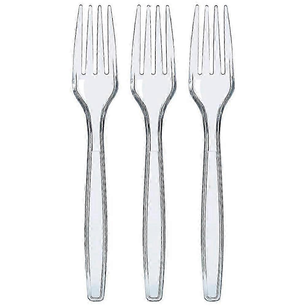 Engångs transparenta plastbestick engångsbestick Tungvikt