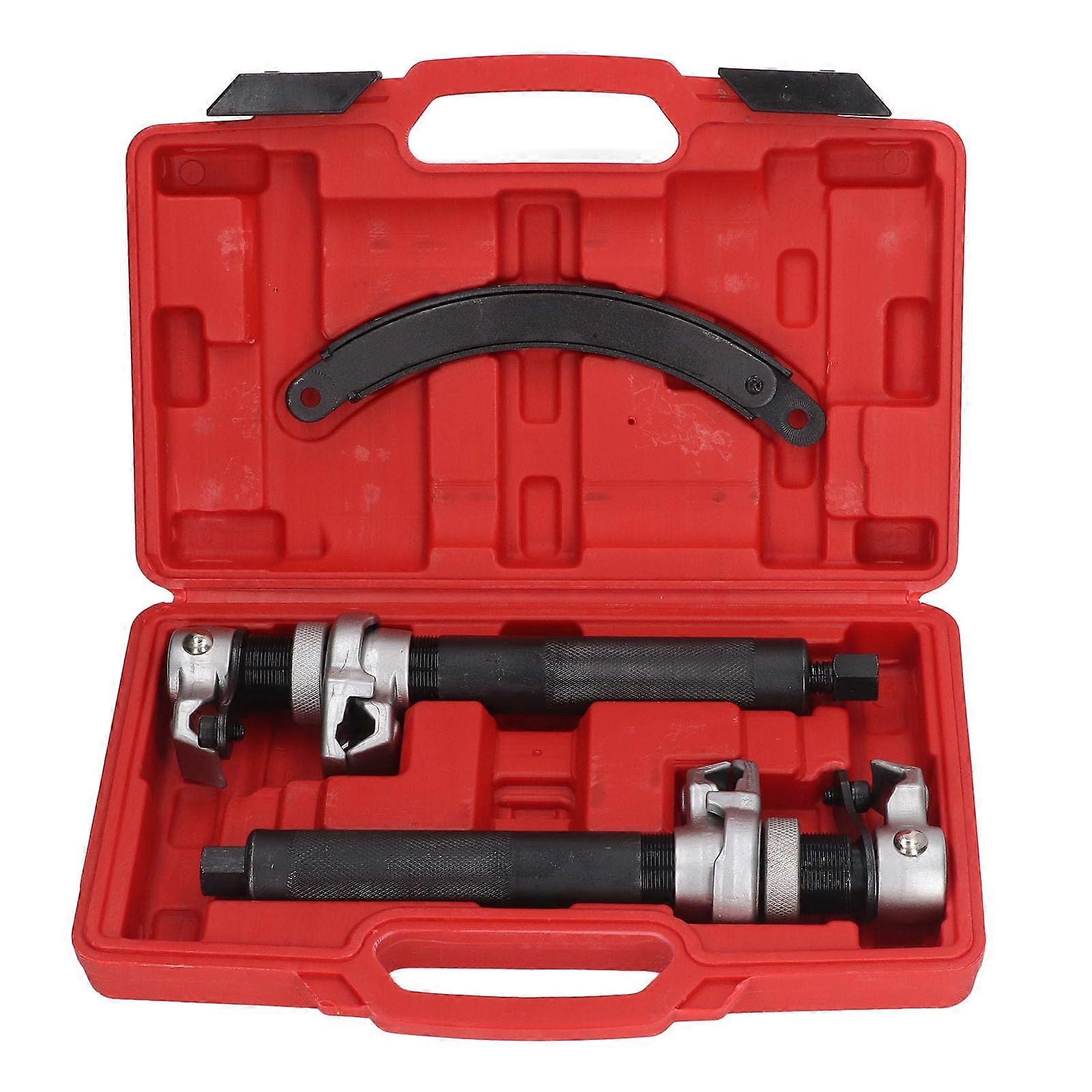 Heavy Duty Coil Spring Compressor Tool with Enhanced Safety Bracket for Wide Vehicle Compatibility