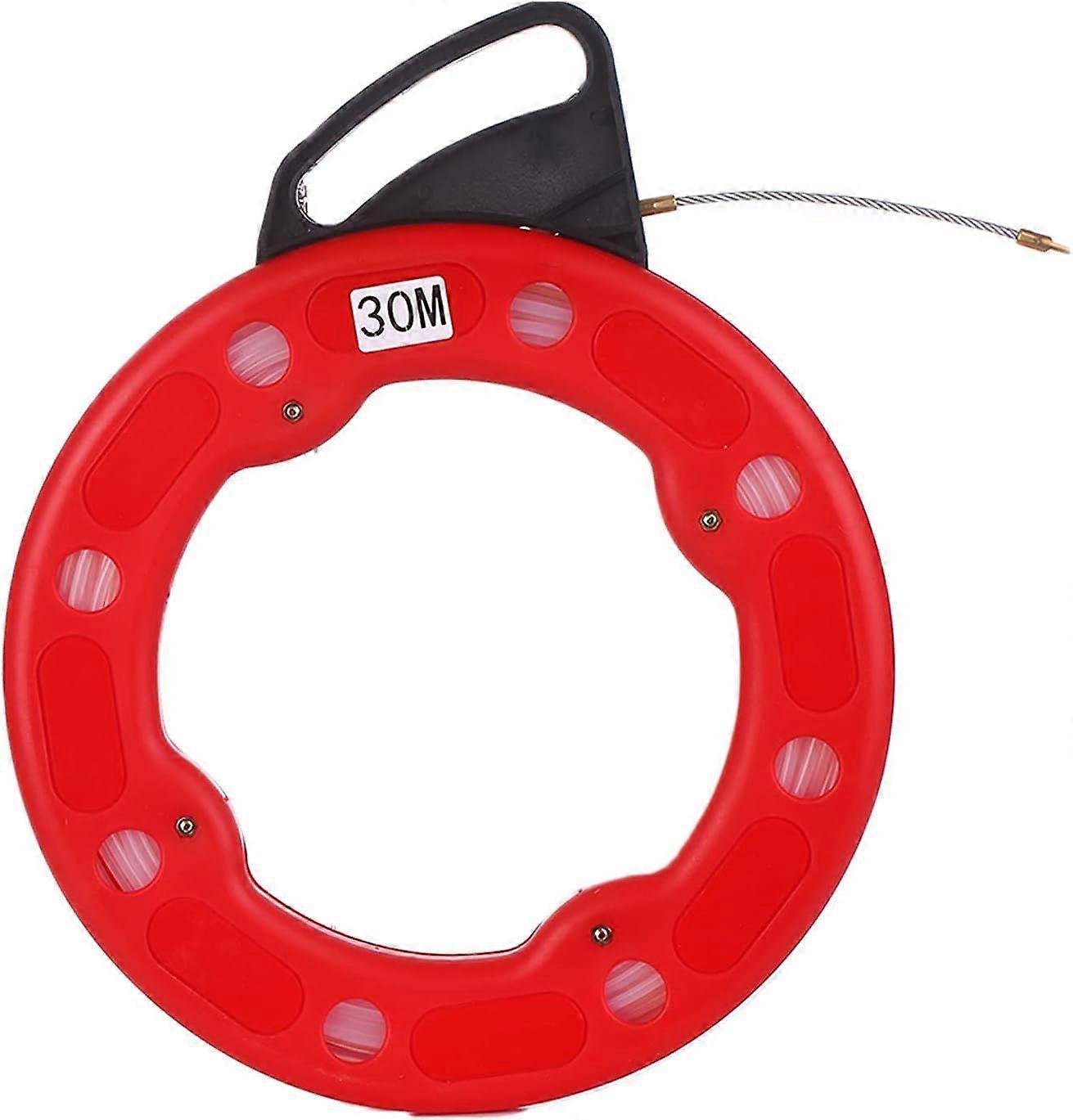 30M Fiberglass Fish Tape Reel Puller